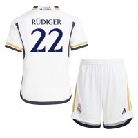 Real Madrid Antonio Rudiger #22 Replika babykläder Hemmaställ Barn 2023-24 Kortärmad (+ korta byxor)